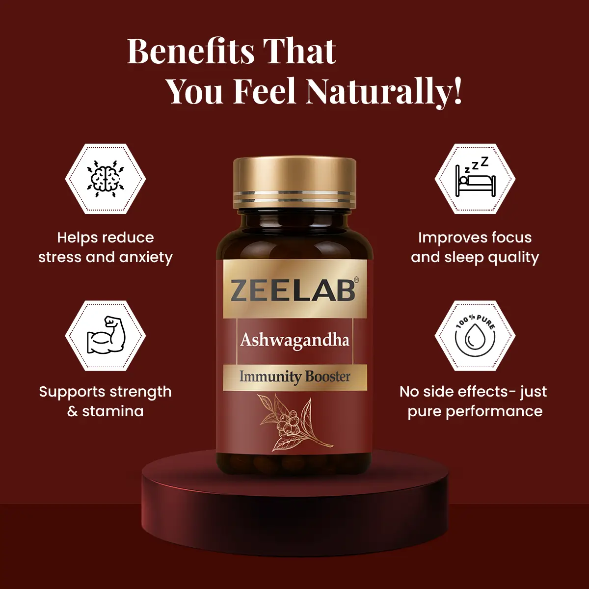 ZEELAB Ashwagandha Immunity and Stamina Booster Capsules